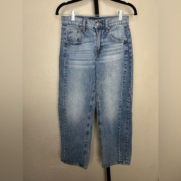 Aeropostale Barrel Jeans Size 0 - Picture 6 of 10